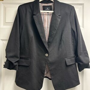 Julius and Leopold 3/4 sleeve blazer for women, black, size XL